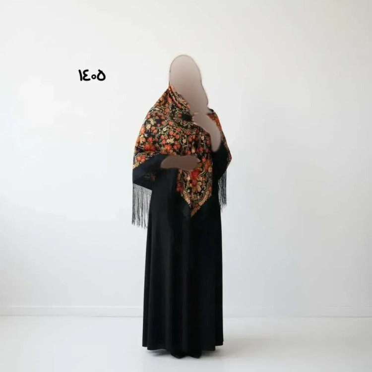 روسری ترکمن اصل ترکیه قواره بزرگ 140-150 سانت نخی ریشه دستباف چهار فصل بدون چروک