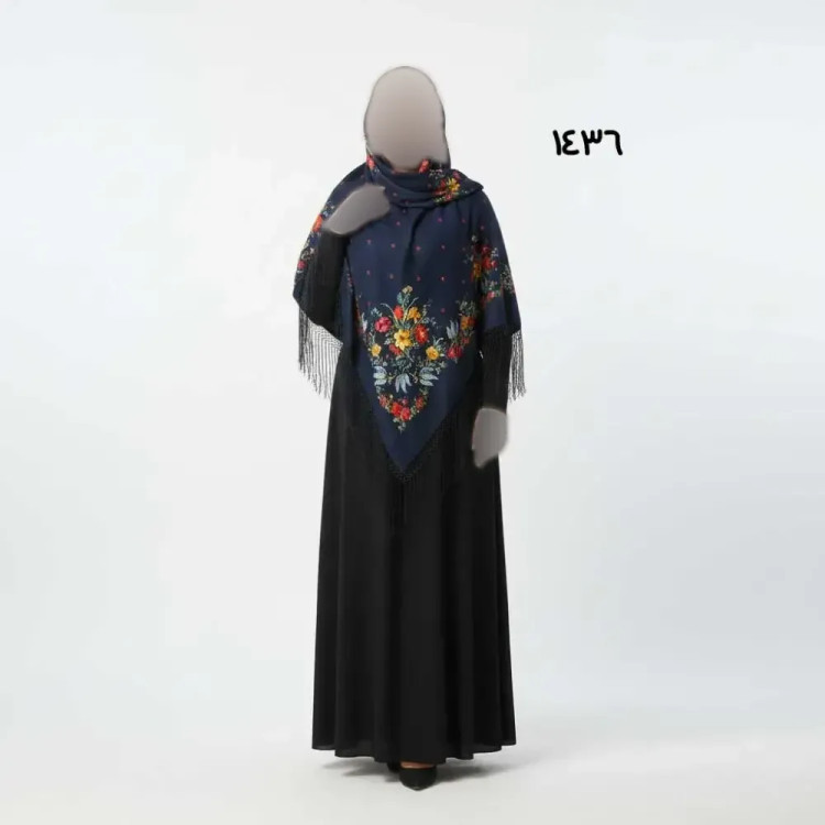 روسری ترکمن اصل پشمی ضخیم قواره بزرگ تولید روسیه مناسب پاییز زمستان بهار