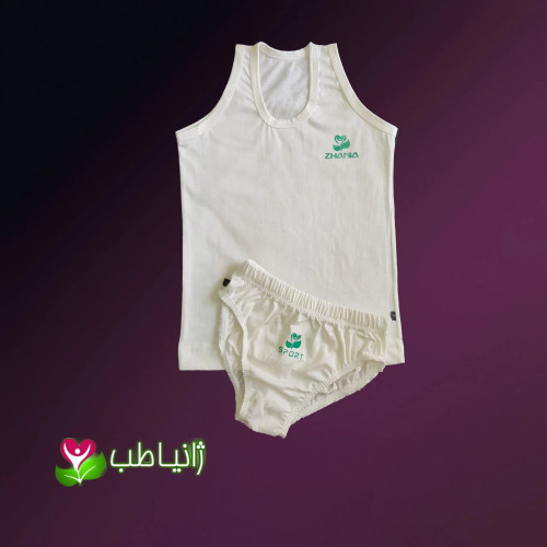 تاپ و شورت بچه گانه صد درصد نخی الیاف طبیعی پنبه غیر تراریخته دخترانه و پسرانه سایز 1 تا 6