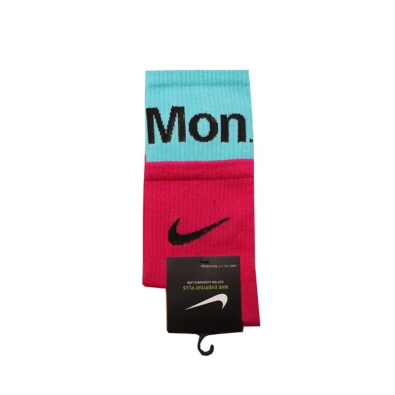 جوراب ساقدار دو تیکه طرح MON. NIKE جنس نخی فری سایز 36 تا 41