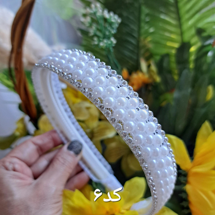 تل گیپور مجلسی گل سه بعدی زنانه رنگ سفید کرم بادمجانی زرشکی